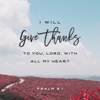 Verse of The Day: Psalm 9:1